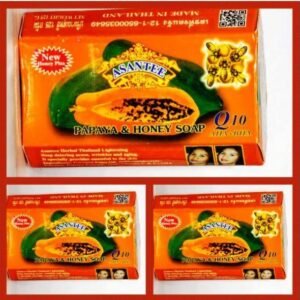 Home asantee papaya soap (pack of 3)